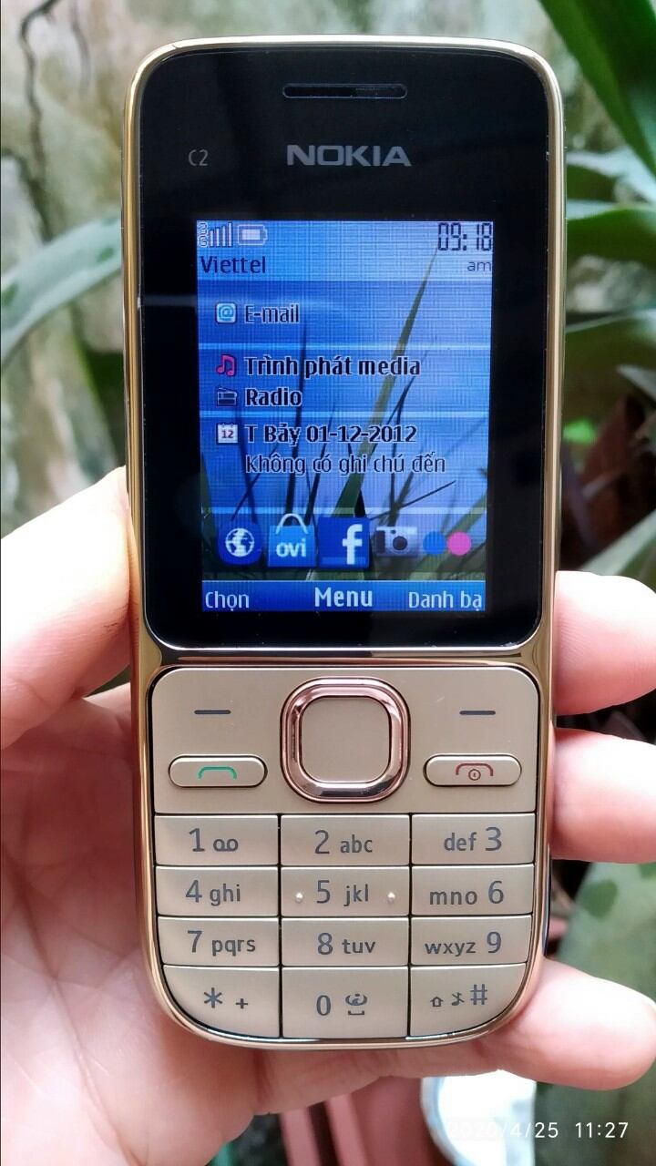 Điện thoại nokia c2 01 chơi game, nghe gọi hỗ trợ sim 4g
