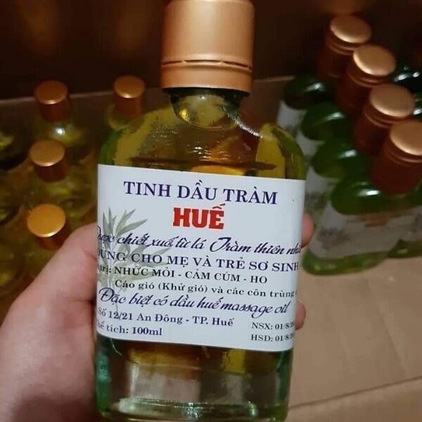 combo 10 chai tràm Huế 100ml chai dẹt
