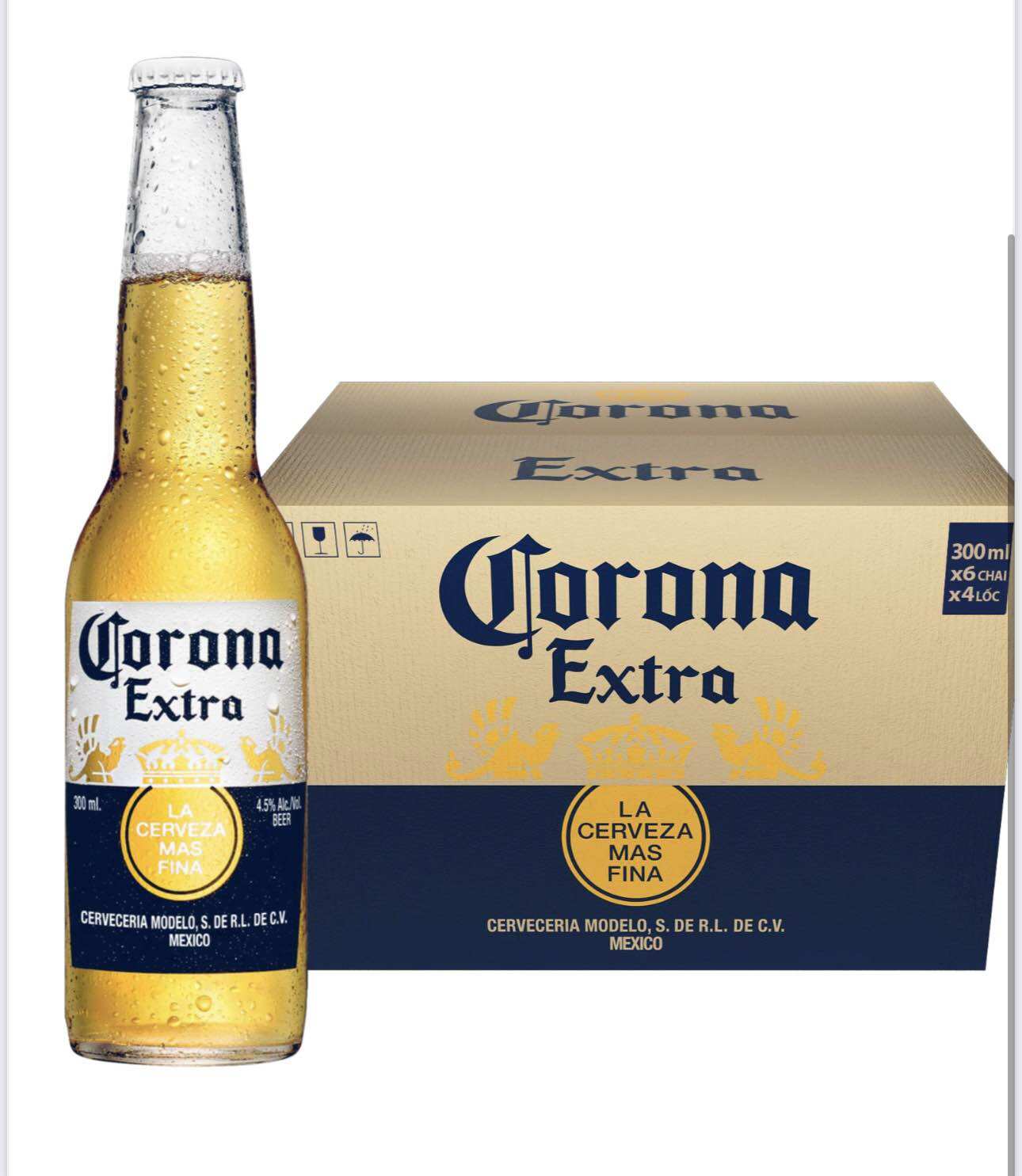 Bia Corona Extra Thùng 24 chai 300ml - Chỉ Giao Nhanh HN