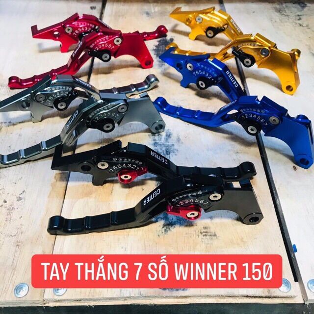 Tay thắng , tay phanh xe máy 7 số cao cấp xe Winner 150 - X , Sonic  Center Racing