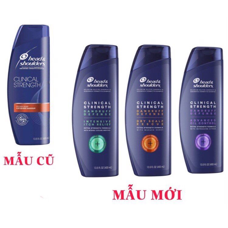 Dầu Gội Thuốc Head & Shoulder Clinical Strength 400ml
