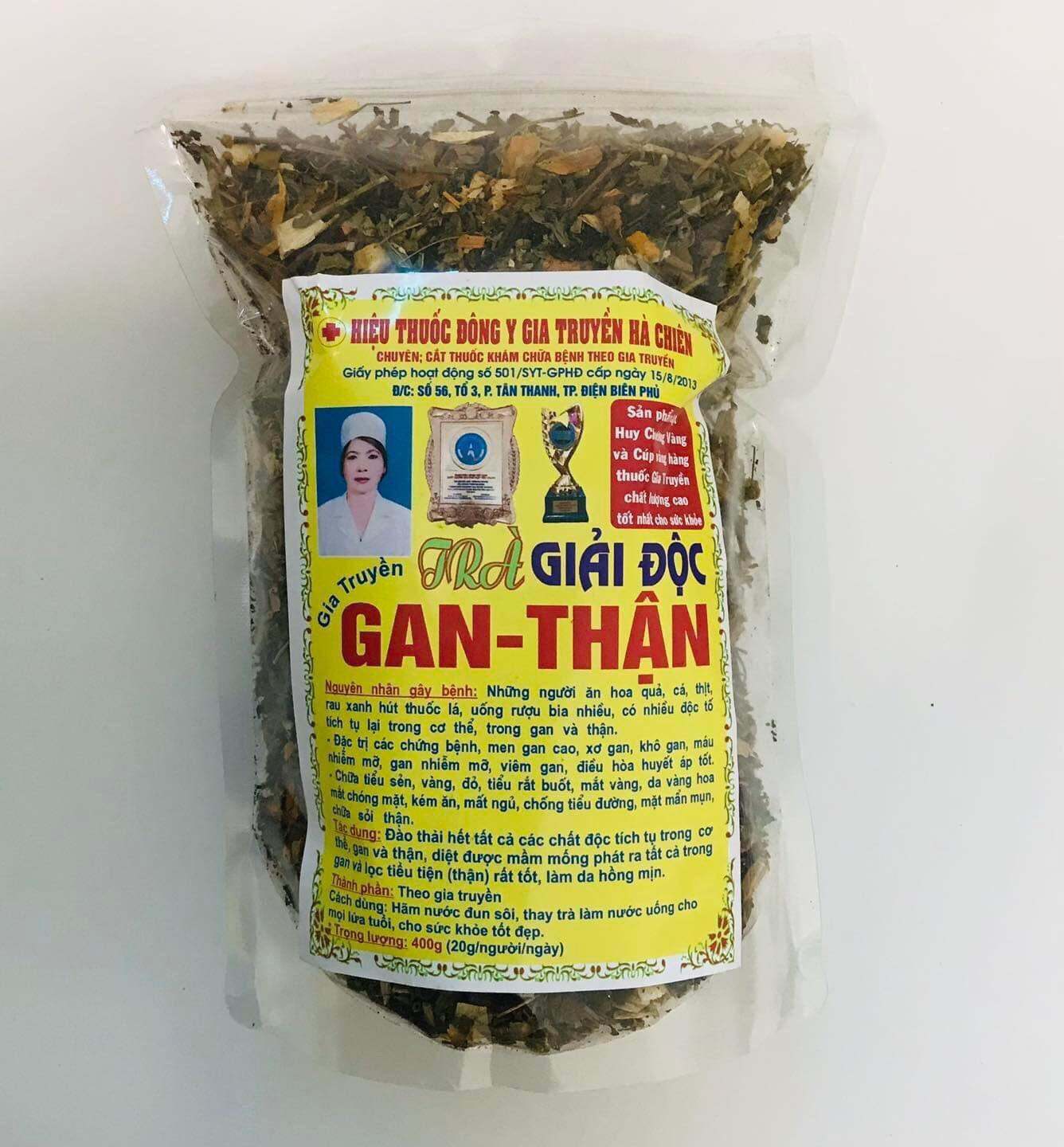 Trà giải độc gan thận đông y gia truyền Hà Chiên