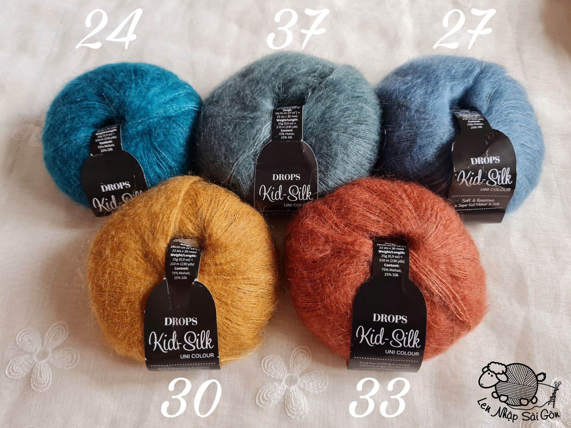 Len Mohair DROPS KID SILK (Châu Âu) @lennhapsaigon