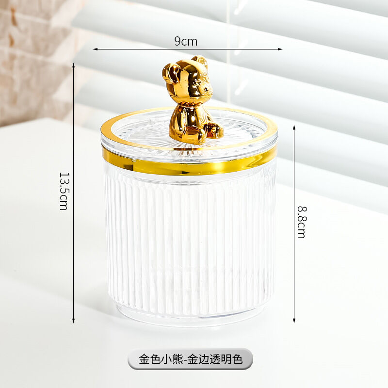 Tăm bông nhẹ nhàng sang trọng, hộp bông trang điểm mỹ phẩm, hộp đựng, ống đựng chỉ nha khoa cao cấp gia dụng, hộp tăm bông