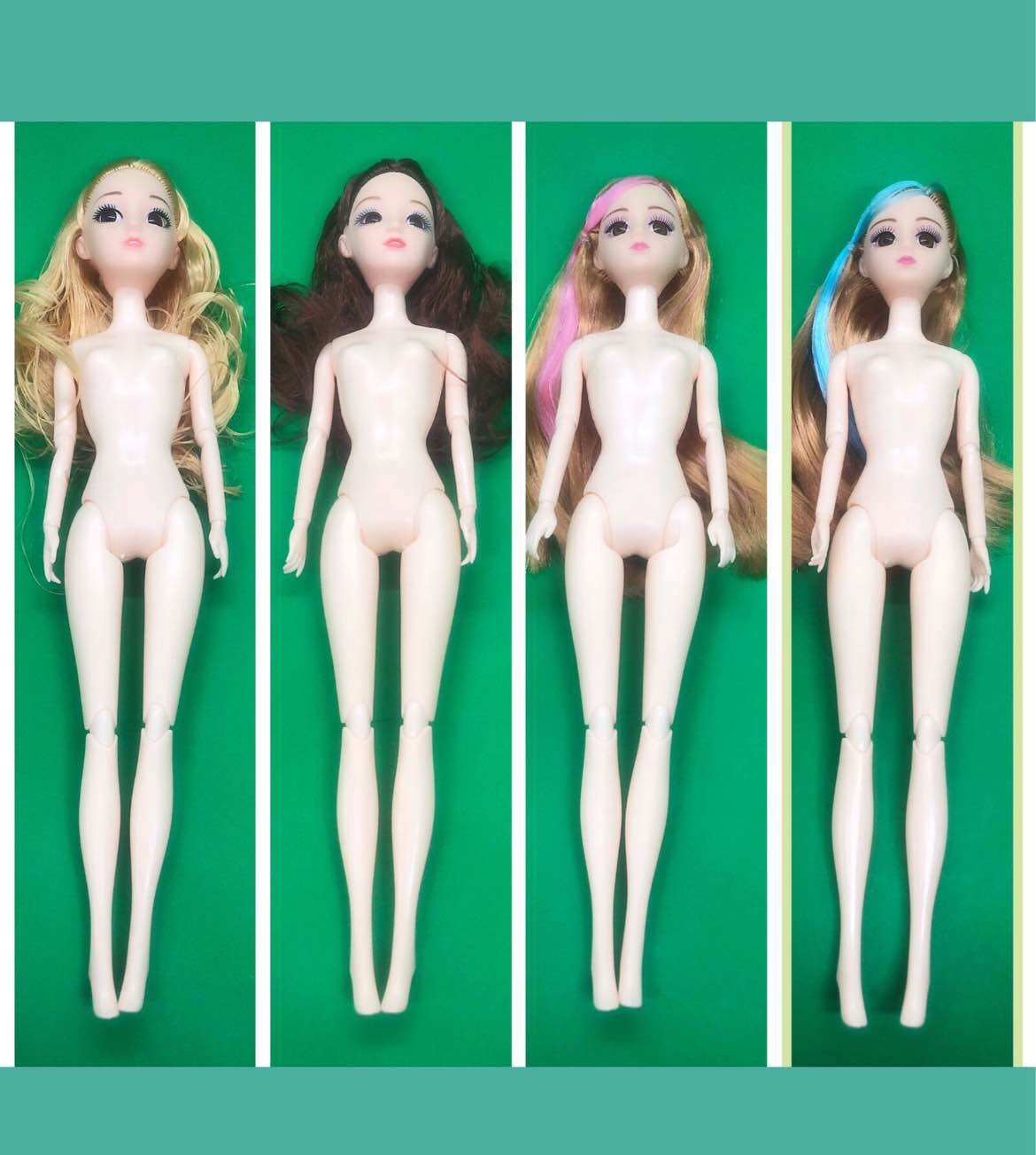 Búp bê 30 cm -thân 11 khớp mắt 3D - mẫu ngẫu nhiên- đồ chơi búp bê