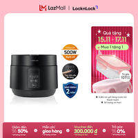 EJR346BLK - Nồi cơm điện đa năng Lock&Lock 1.2L - 5 chế độ nấu, Hẹn giờ và giữ ấm đến 24h, Có làm sữa chua - Hàng chính hãng