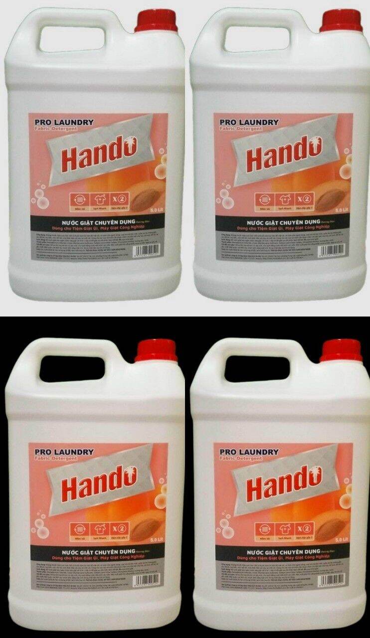 Thùng 04 Can nước giặt không mùi 5L Hando