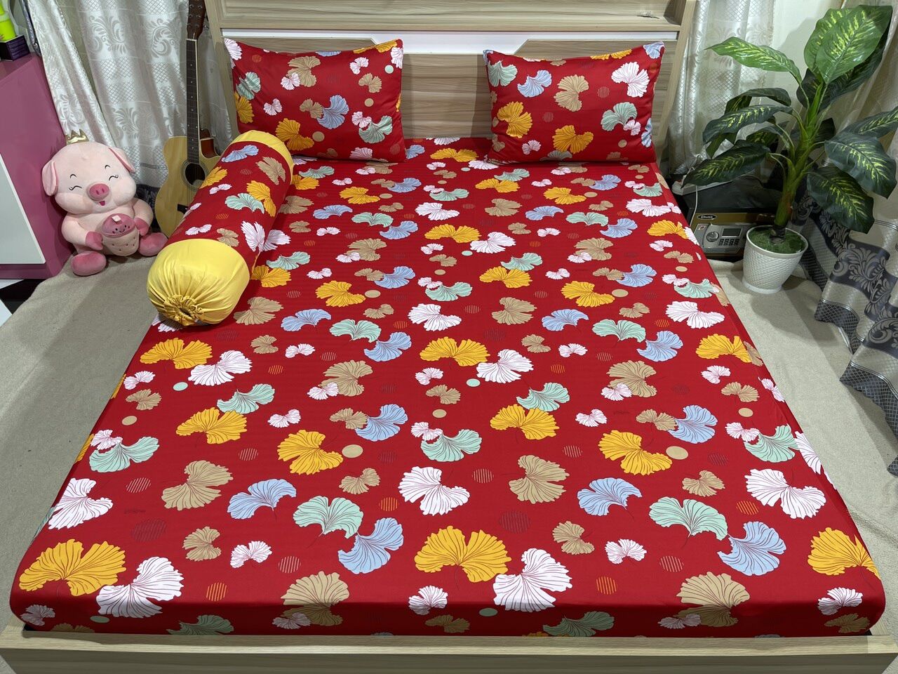 VẢI THUN IN 3D KHỔ 1m6 MAY DRA GỐI