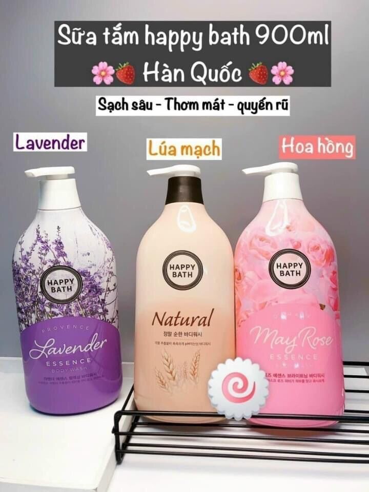 Sữa tắm Happy Bath Hàn Quốc 900 ml