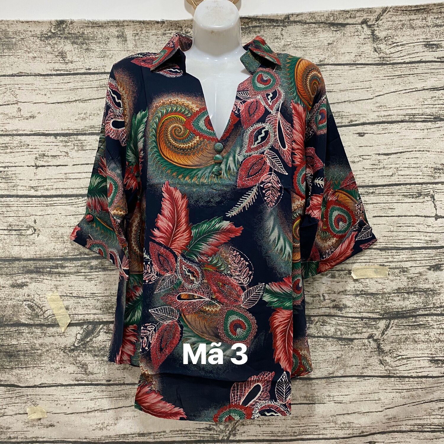 [HCM]Áo cổ trụ vải tonl trung niên
