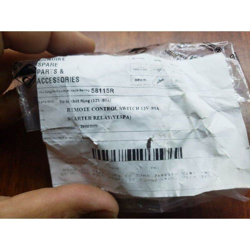 Rơ le đề, rơ le khởi động vespa và piaggio
