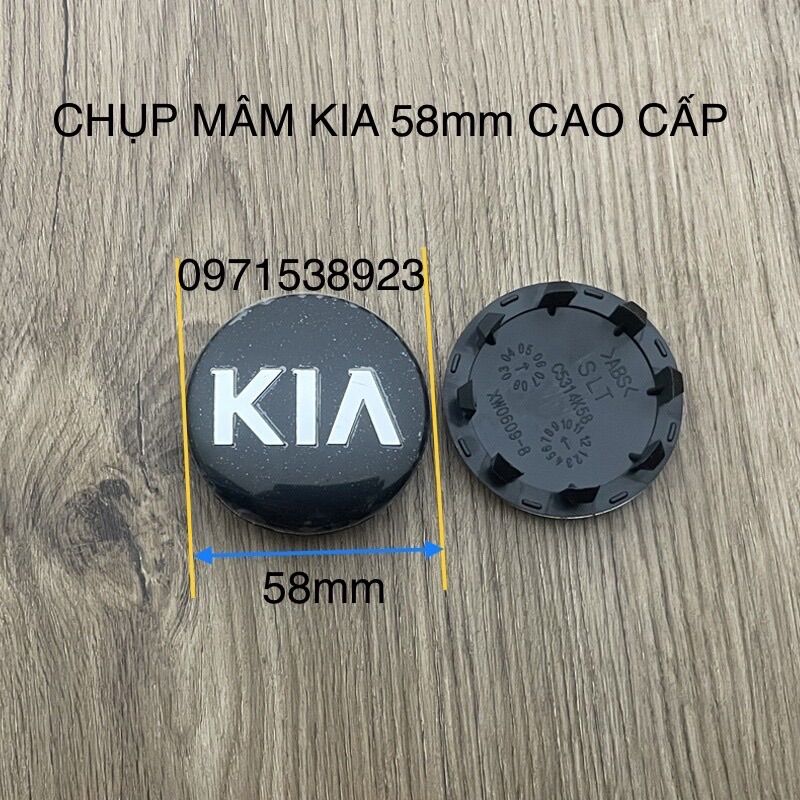 Chụp mâm lazang kia cao cấp giá rẻ vừa tất cả các dòng xe kia kích thước 58mm. giá 1 cái