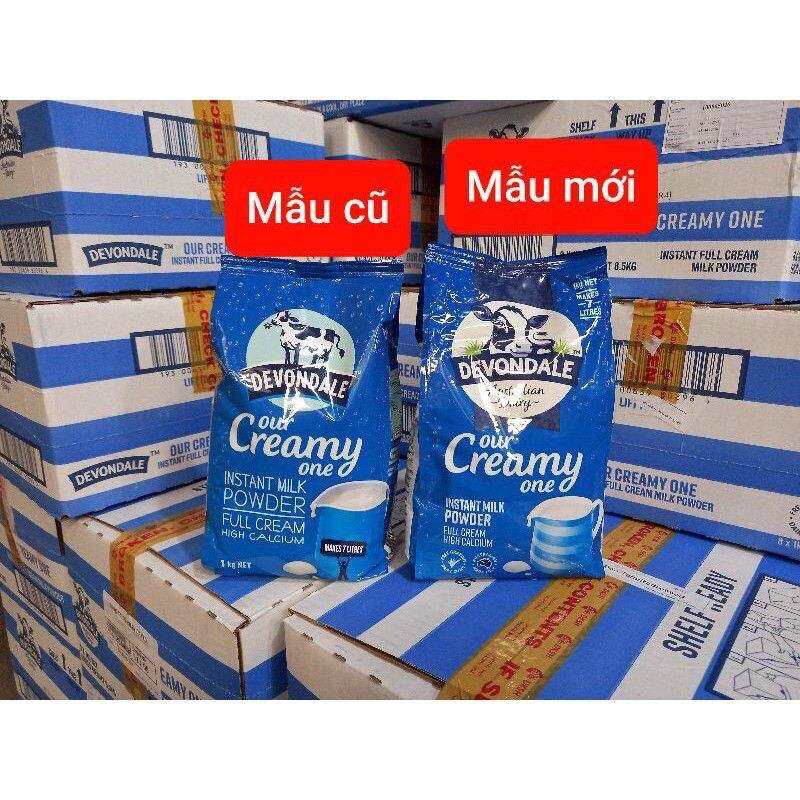 1 Thùng (8 Bịch )Bột Devondale Full Cream 1kg