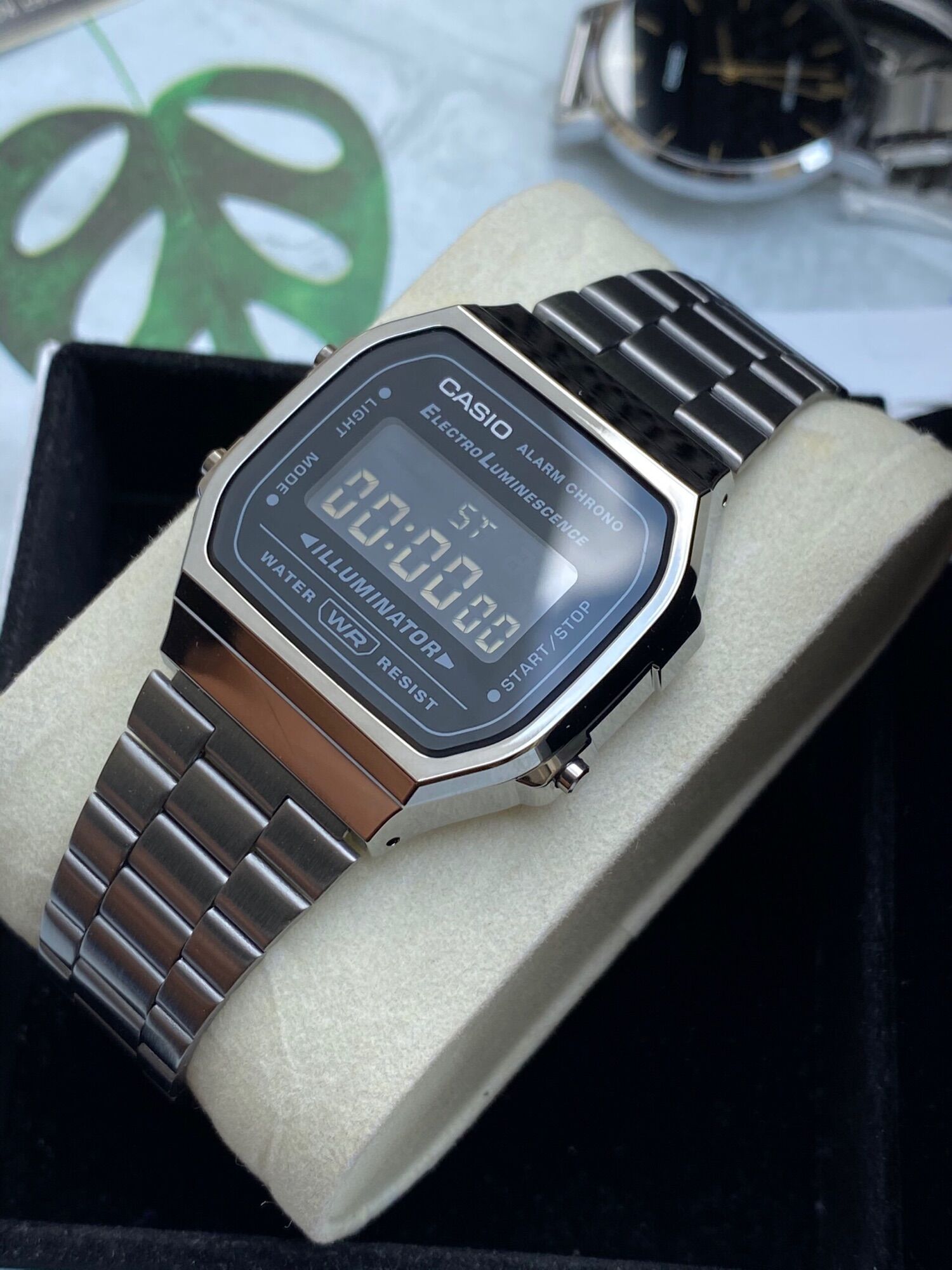 Đồng hồ Casio Unisex A168WGG-1B