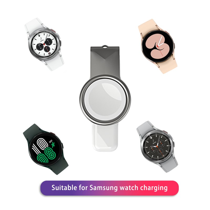 Bộ sạc không dây cho Samsung Galaxy Watch 4/5 Pro Sạc nhanh Type C Dock Station Tương thích với Galaxy Watch 4/3/active 2