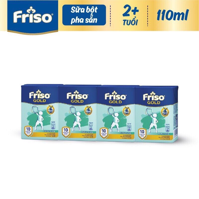 Lốc 4 hộp sữa bột pha sẵn Friso 180ml