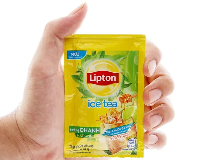 trà lipton ICE chanh mật ong hộp 224g [16 gói x 14g]