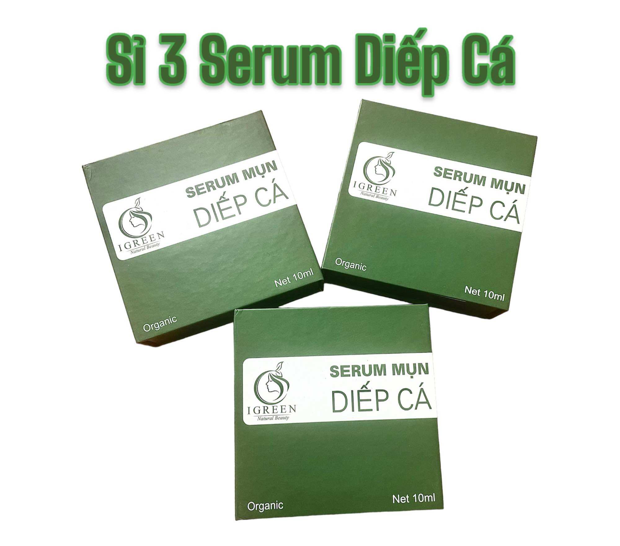 Serum diếp cá giảm mụn, thâm, se khít lỗ chân lông - igreen