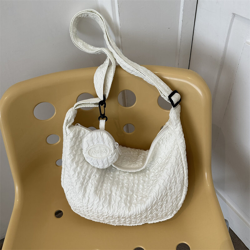 Túi Đeo Chéo Vải Canvas Phong Cách Nhật Bản Đa Năng Túi Đeo Vai Đơn Dung Tích Lớn Túi Đeo Vai Mùa Hè Đi Học Đi Làm Thường Ngày