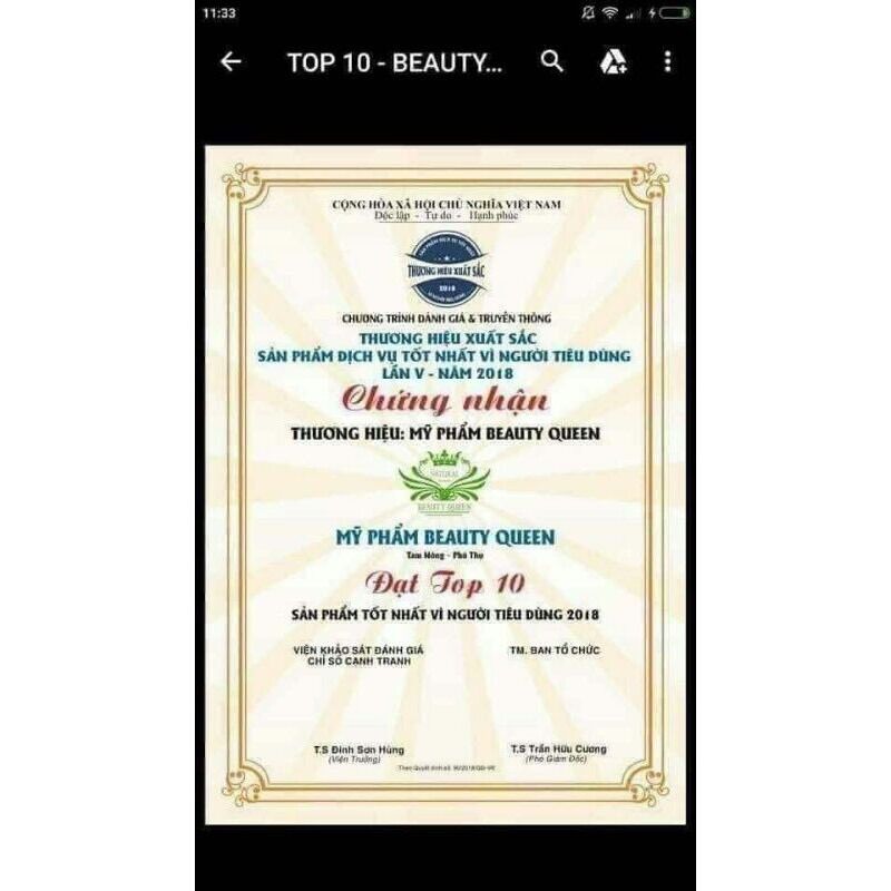 Sữa rửa mặt Beauty queen 45k