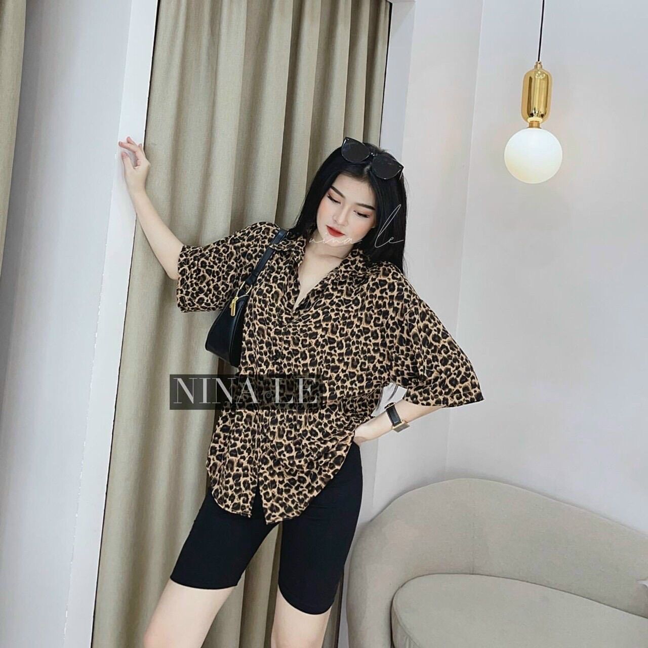 Áo sơ mi họa tiết cộc tay chất đẹp