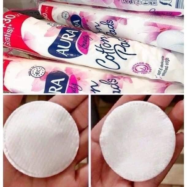 Bịch bông tẩy trang Aura 150 miếng