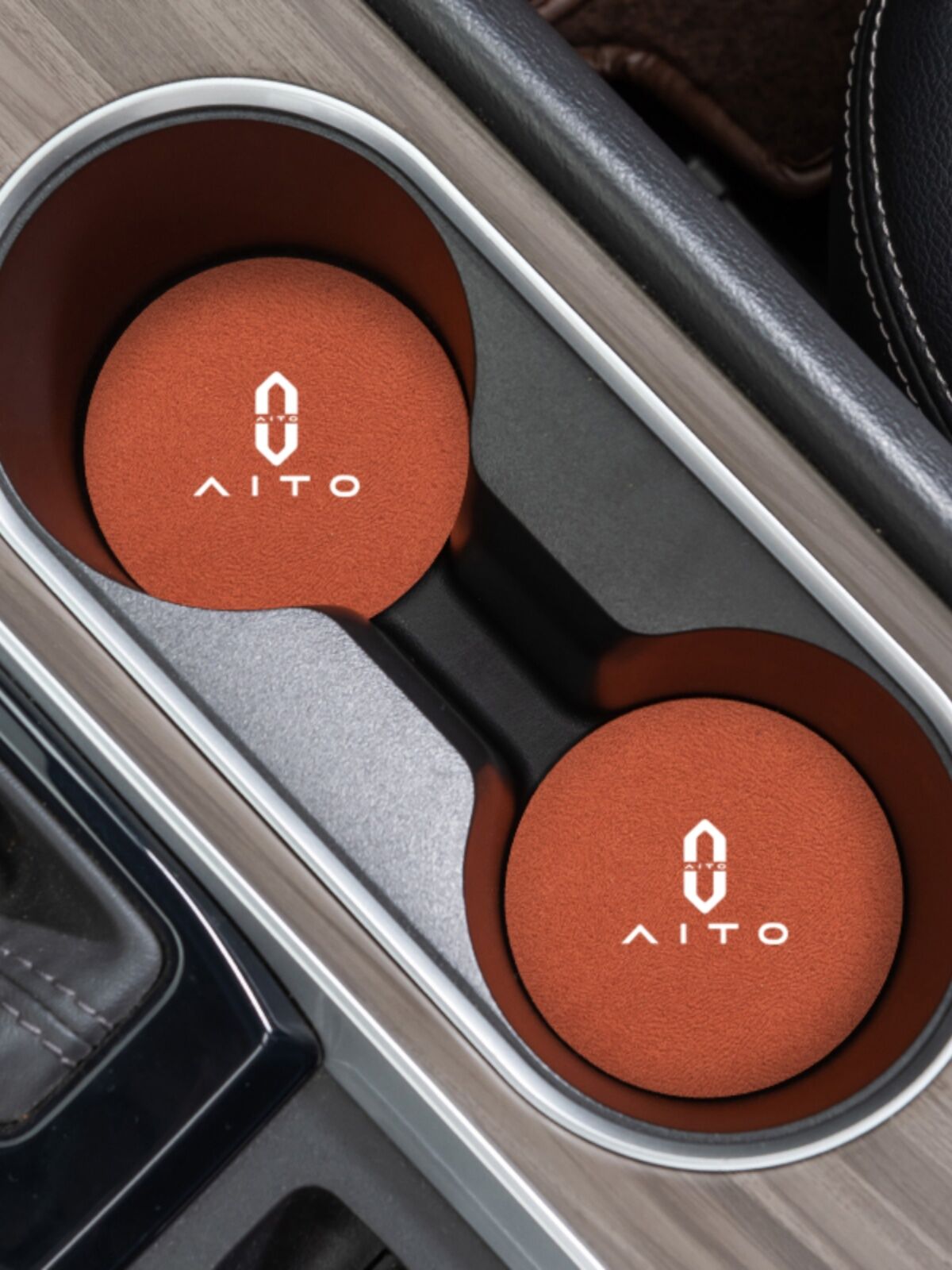 Chống Trơn Trượt Thảm Lót Ly Ô Tô Cho Huawei Aito Askew M7M5ev Phụ Kiện Trang Trí Nội Thất Xe Hơi Ch