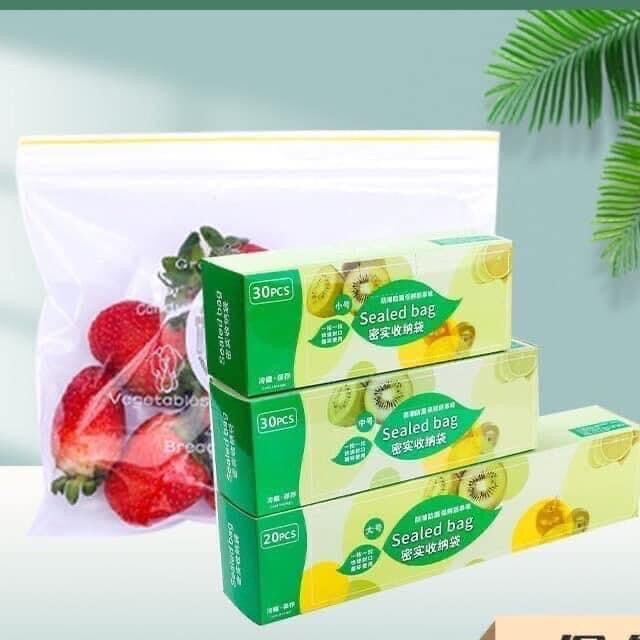 Set 3 túi zip đựng thực phẩm có khoá