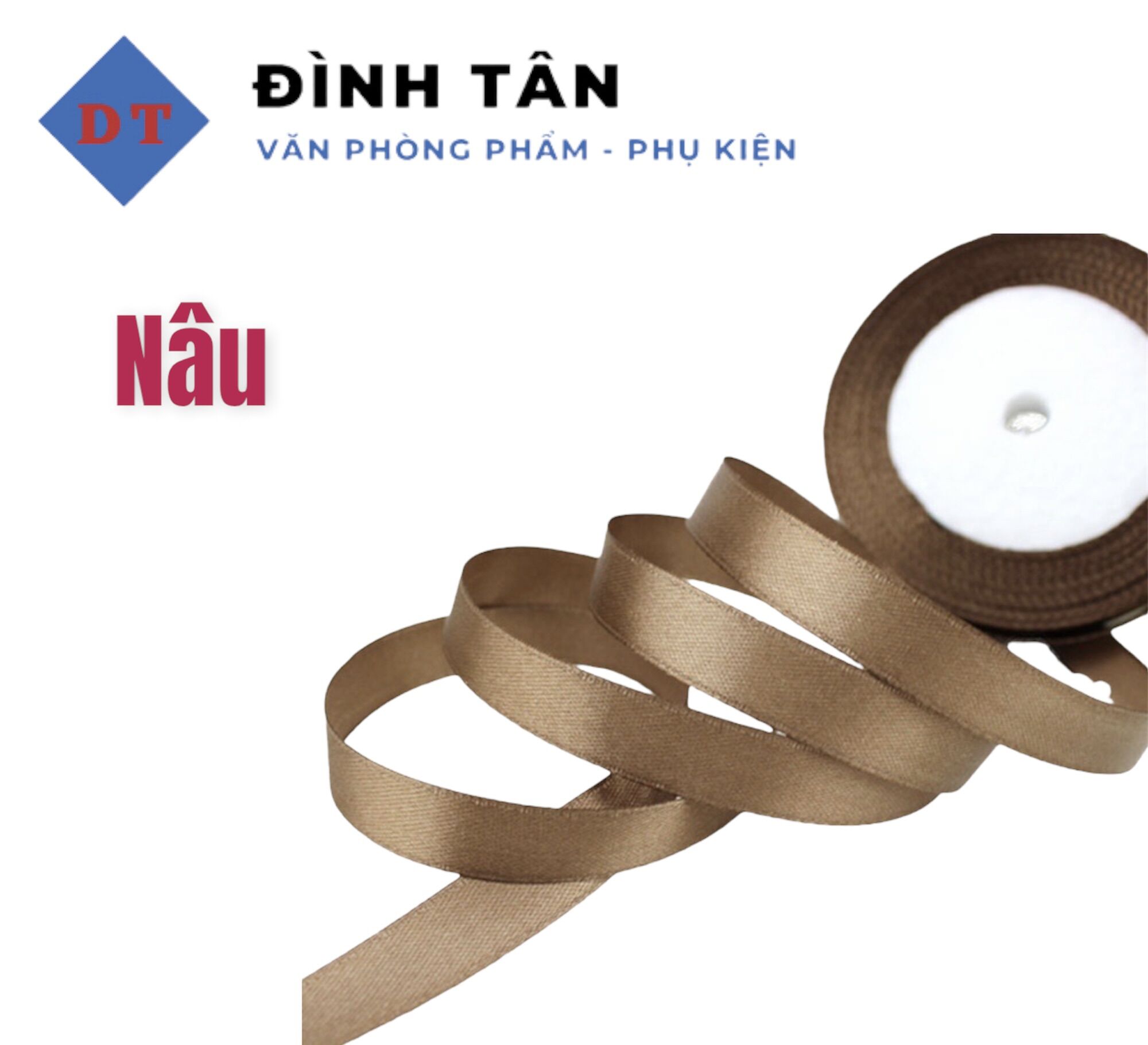 Cuộn Ruy Băng Lụa 1cm Dùng Để Trang Trí Gói Quà