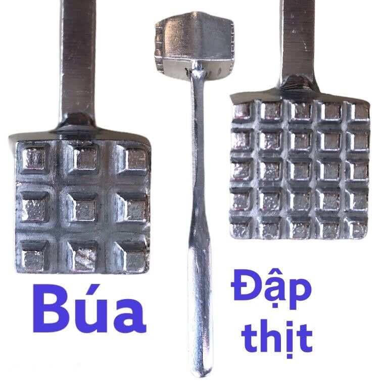 1 búa đập thịt làm mềm thịt 2 mặt size nhỏ