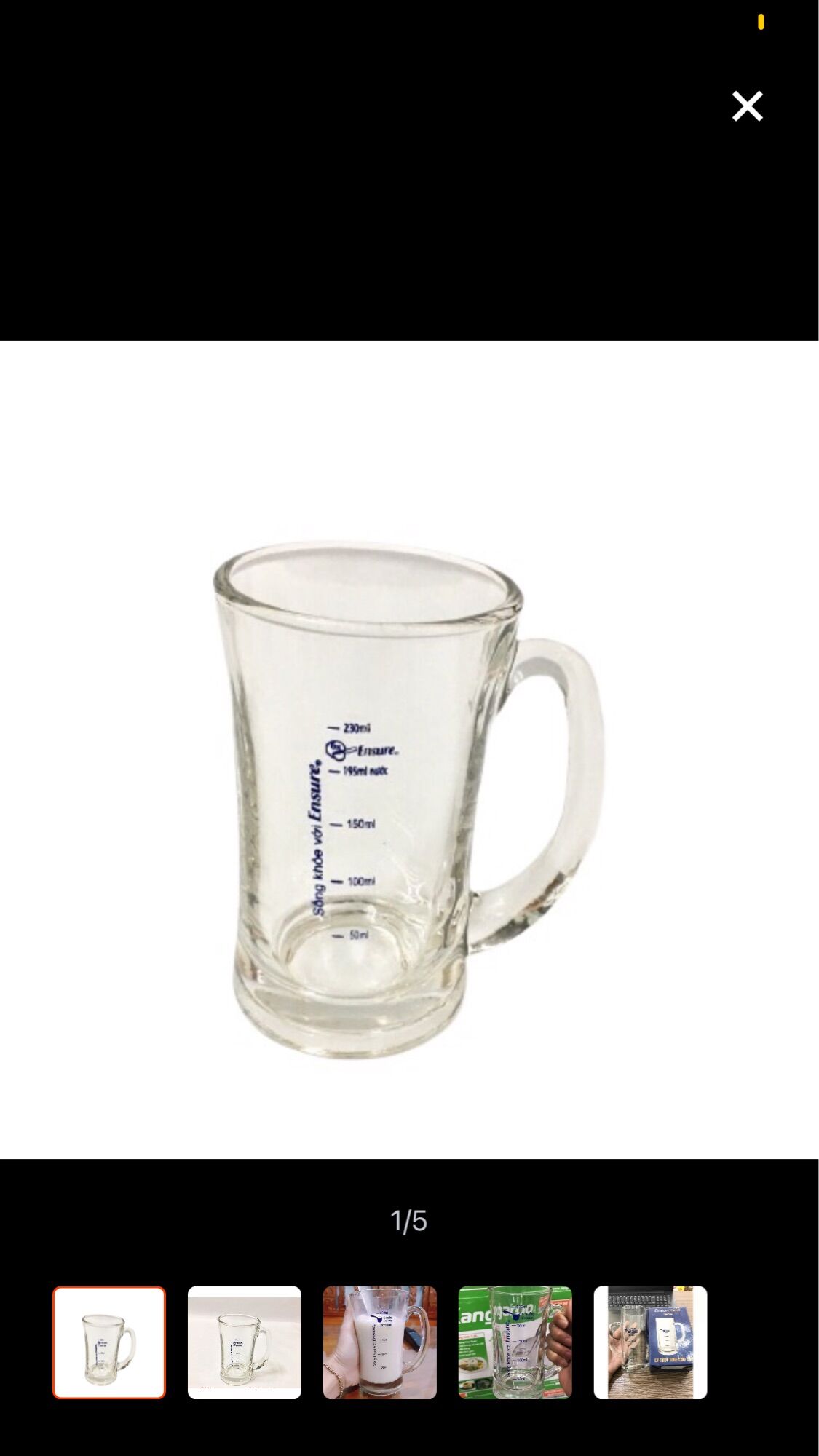Ly ensure chia vạch