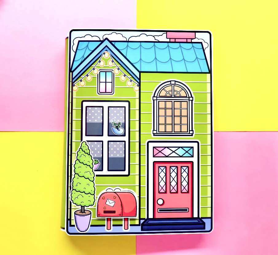 Ngôi nhà ếch xanh Kerropa của toca - Búp bê giấy