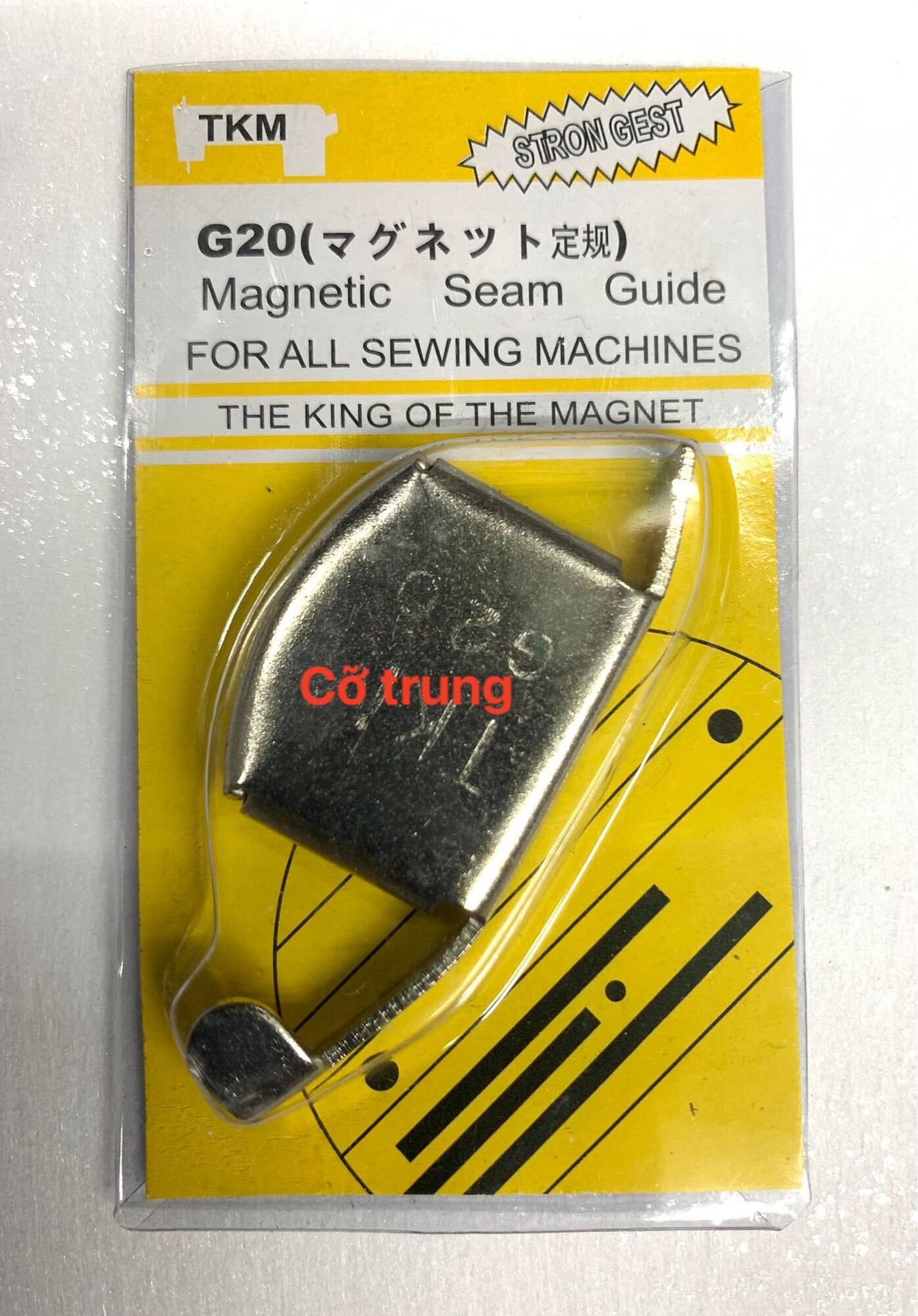 Nam châm cỡ trung canh lề vải khi may cho thẳng