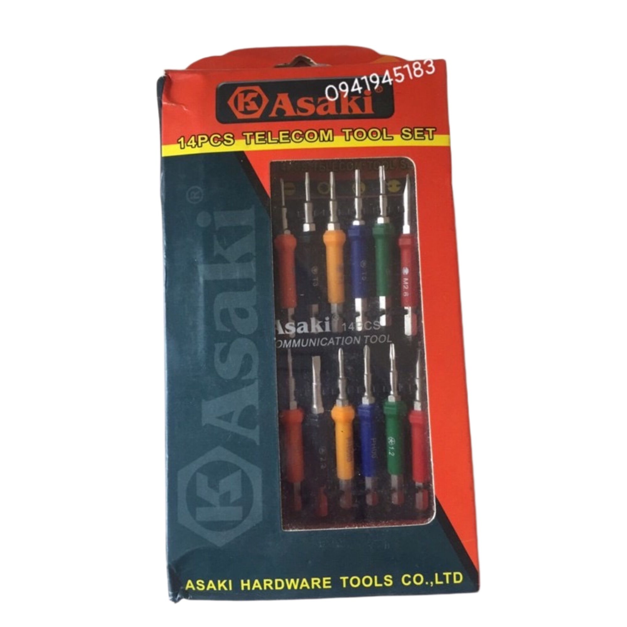 Bộ tua vít điện tử Asaki 9070 14CT