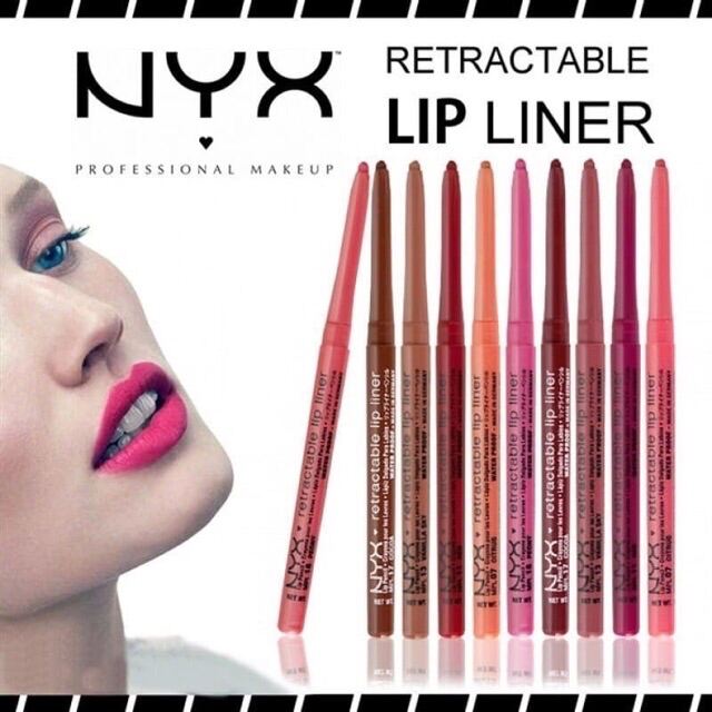 [Hcm]Chì Kẻ Viền Môi Dạng Vặn Nyx Retractable Lip Liner - Hot Pink