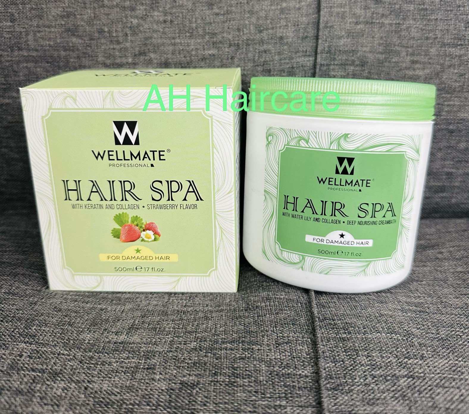 Hấp dầu ủ tóc COLLAGEN HAIR SPA WELLMATE 500ML phục hồi hư tổn, khô xơ rối cho tóc uốn duỗi nhuộm