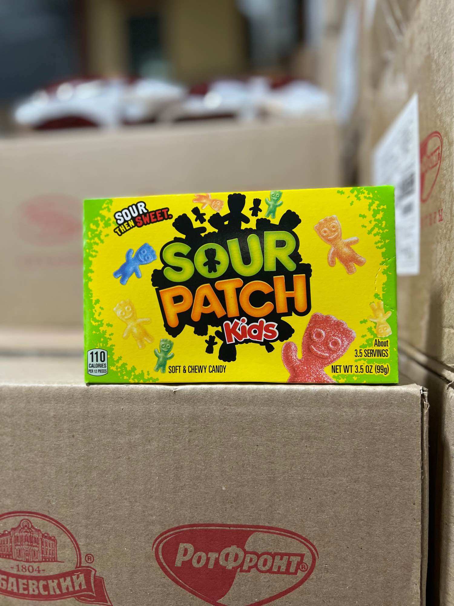 Plastic candy Big Sour Patch Kids pack 141 GR imported American