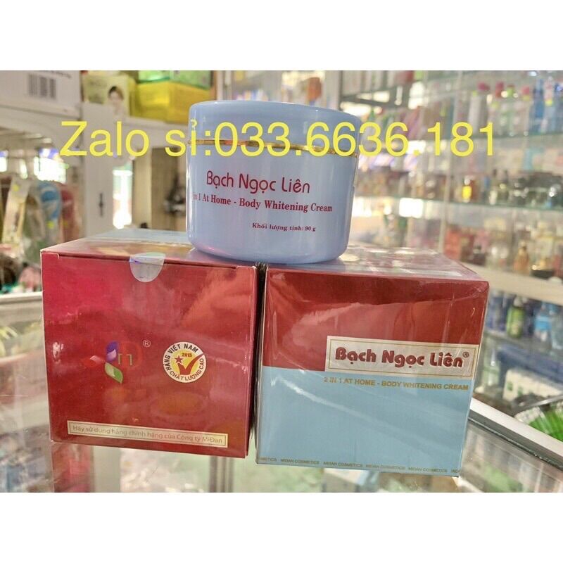 Kem bạch Ngọc liên trắng da toàn thân body hủ 90g