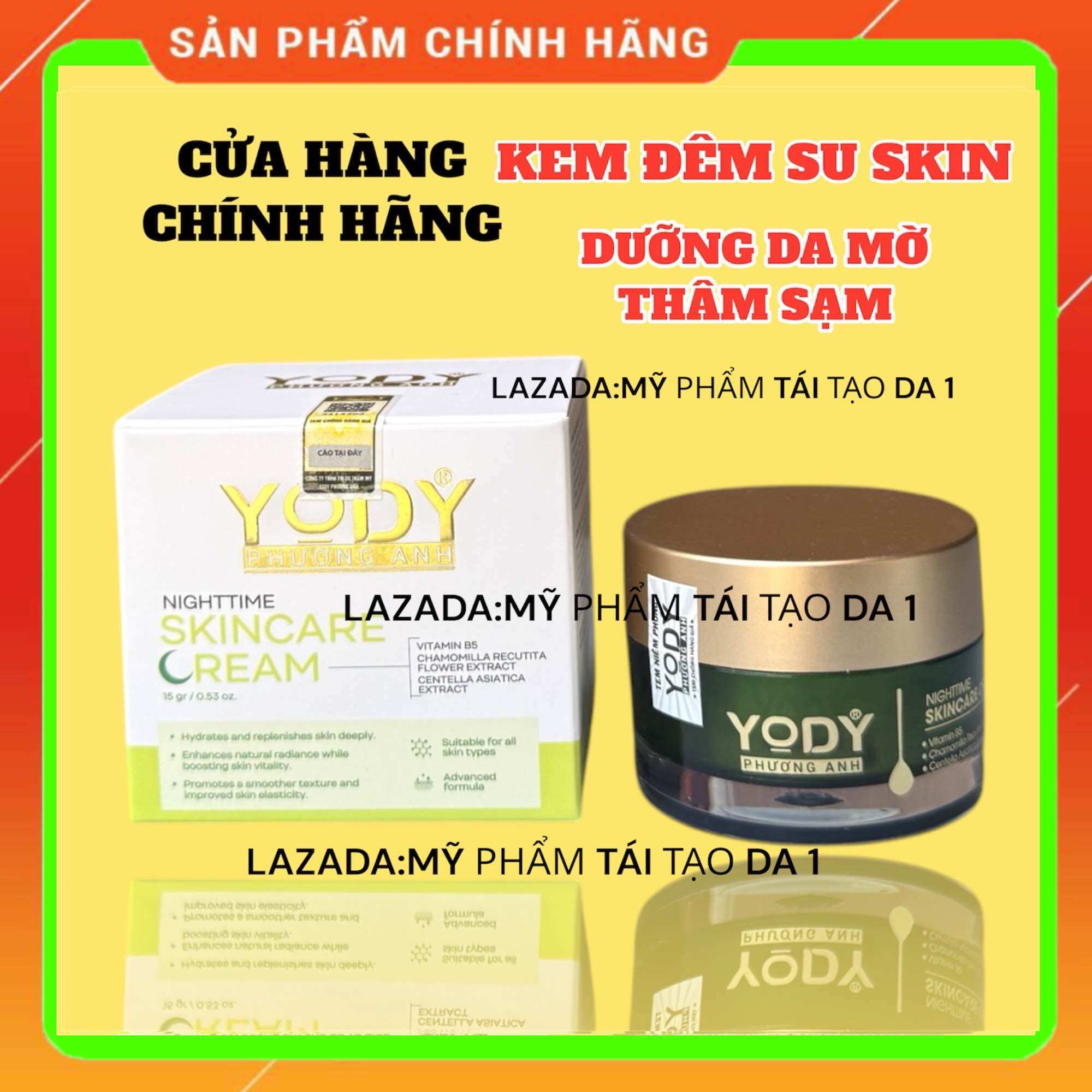 Kem đêm dưỡng trắng da mờ thâm -WHITENING REPAIR CREAM yody phương anh