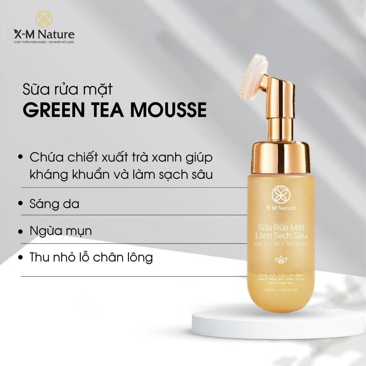 SỮA RỬA MẶT LÀM SẠCH SÂU  GREEN TEA MOUSSE