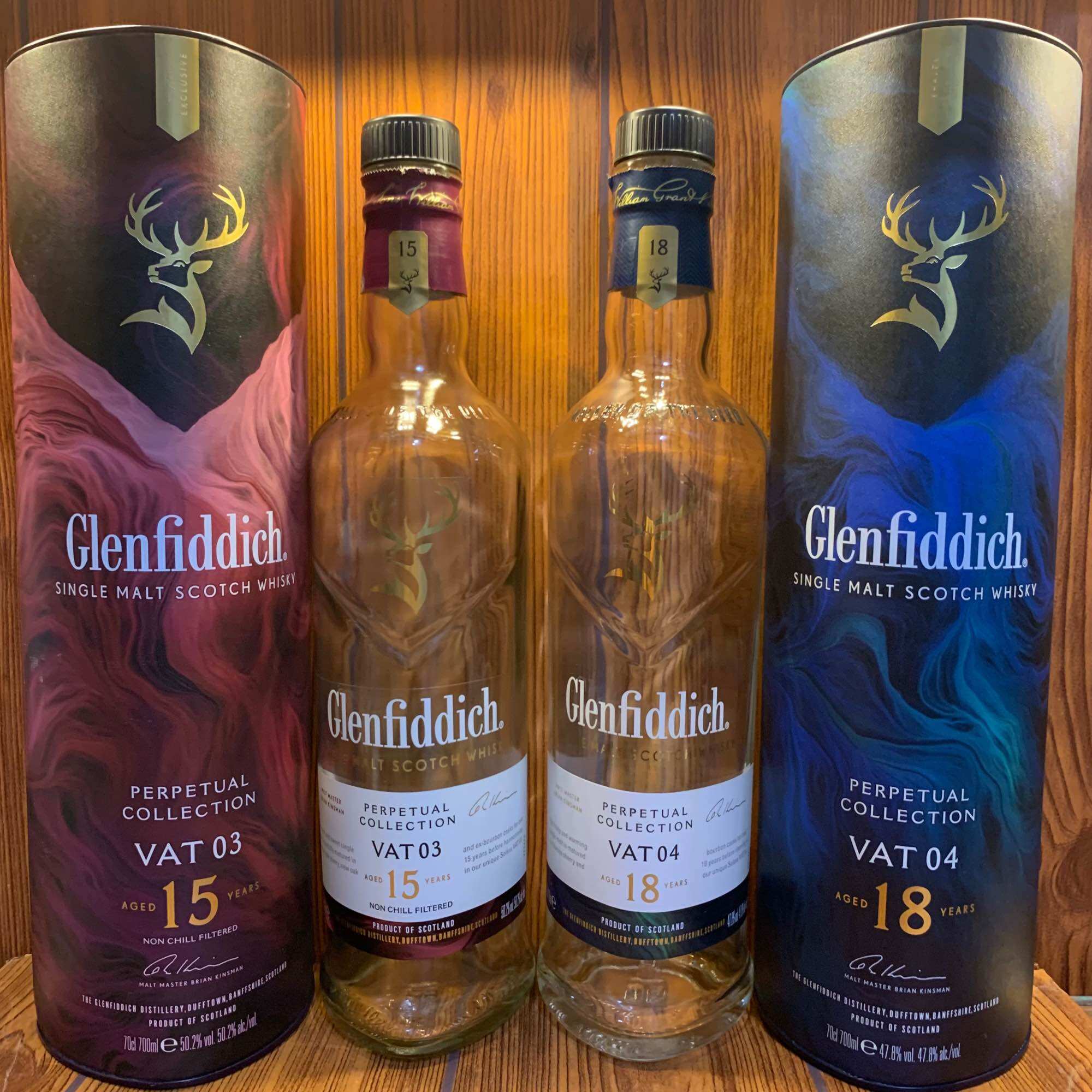Vỏ chai glenfiddich, full box