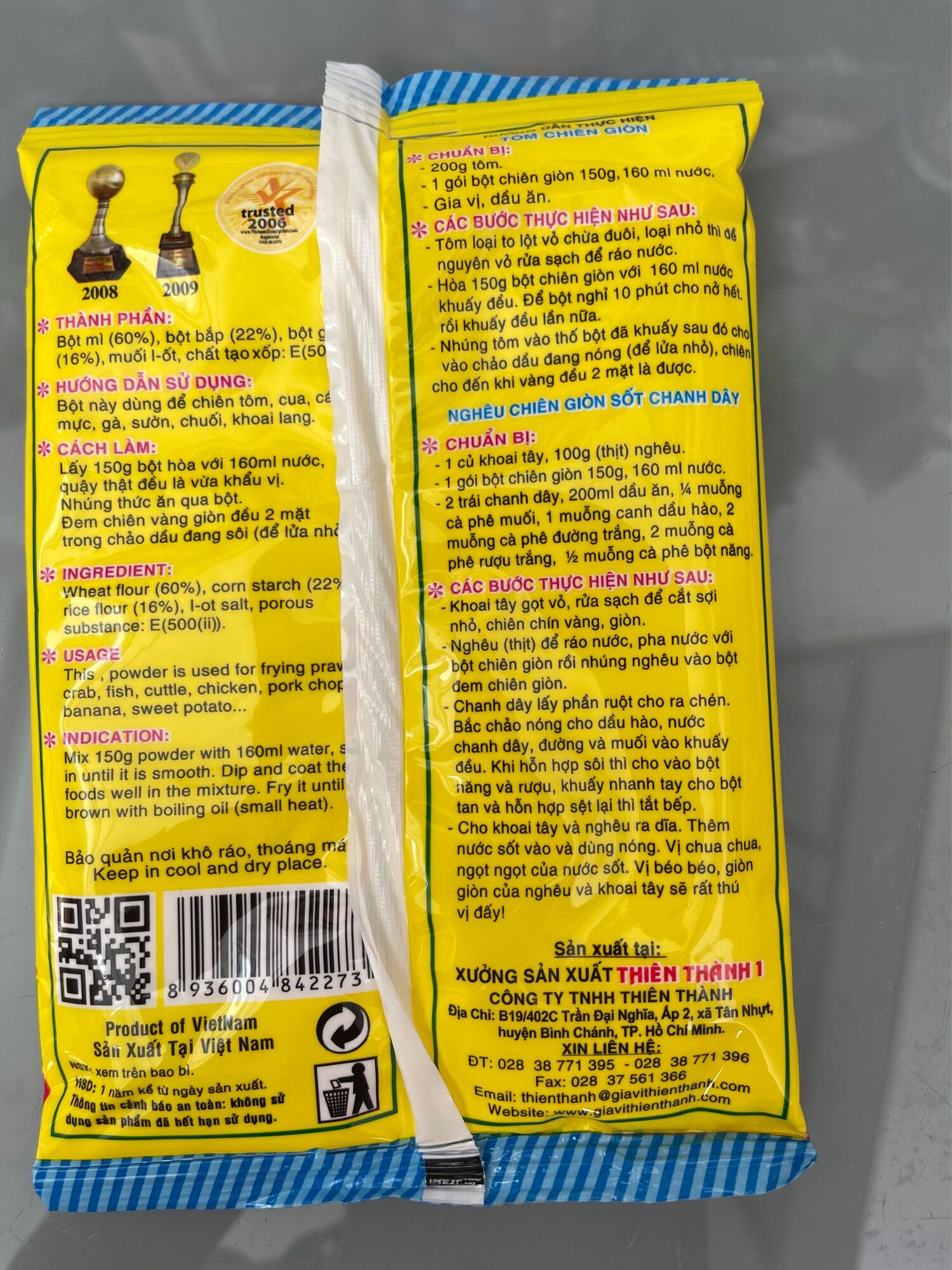150gr bột chiên giòn
