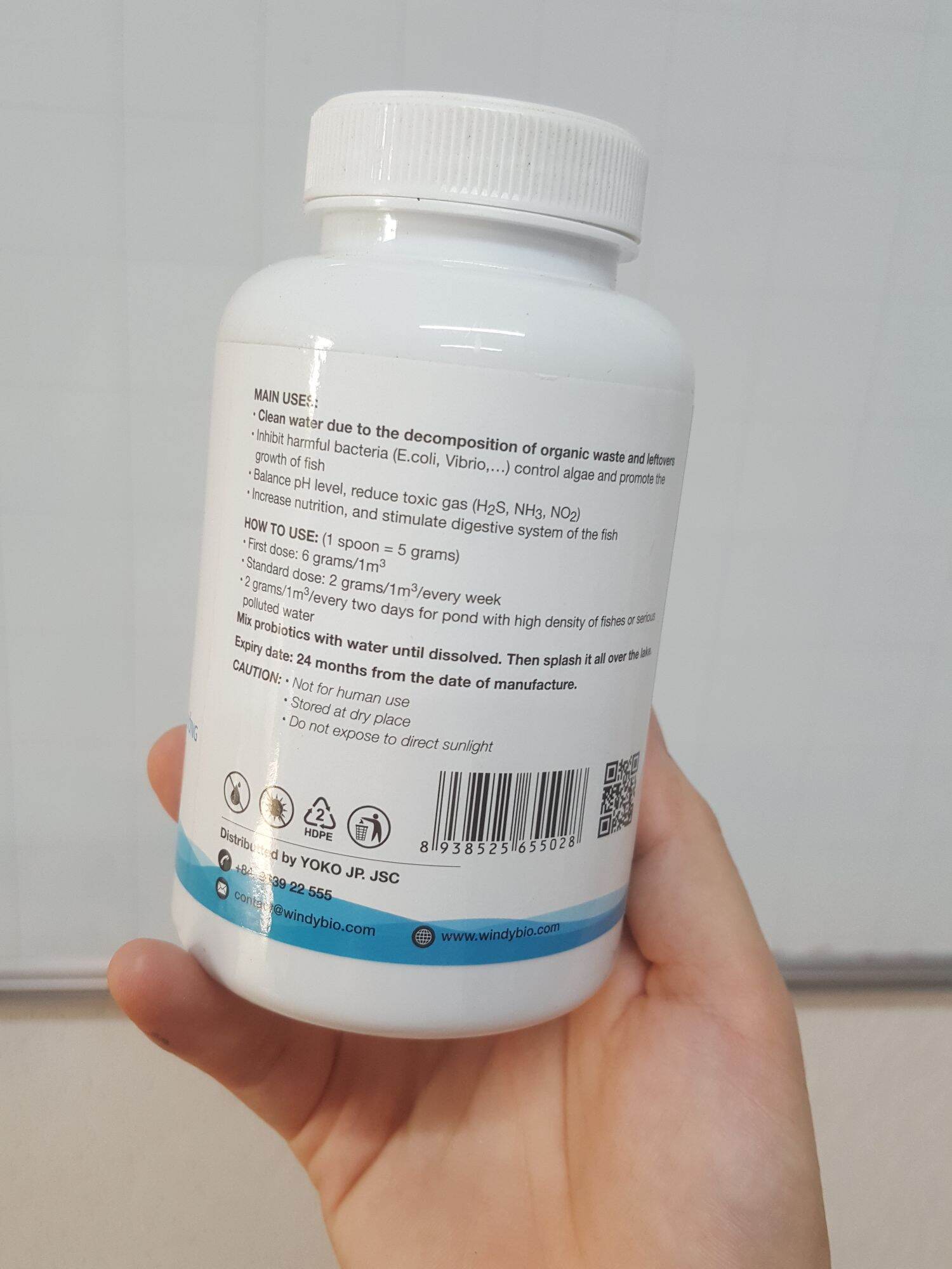 MEN VI SINH BỘT WINDY BIO - LỌ 100G - VI SINH CHO CÁ