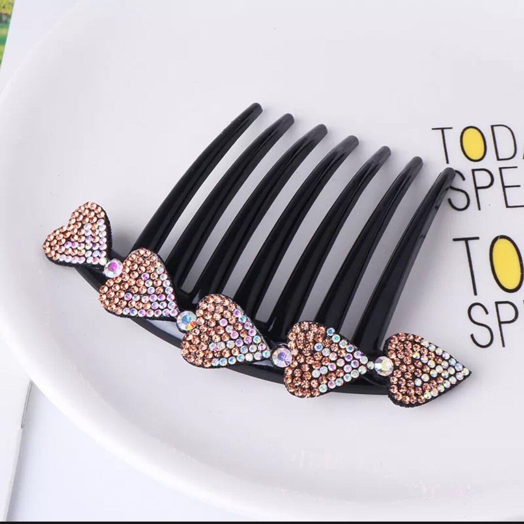 Cài tóc dùng để tạo kiểu búi tóc lấp lánh nhiều màu