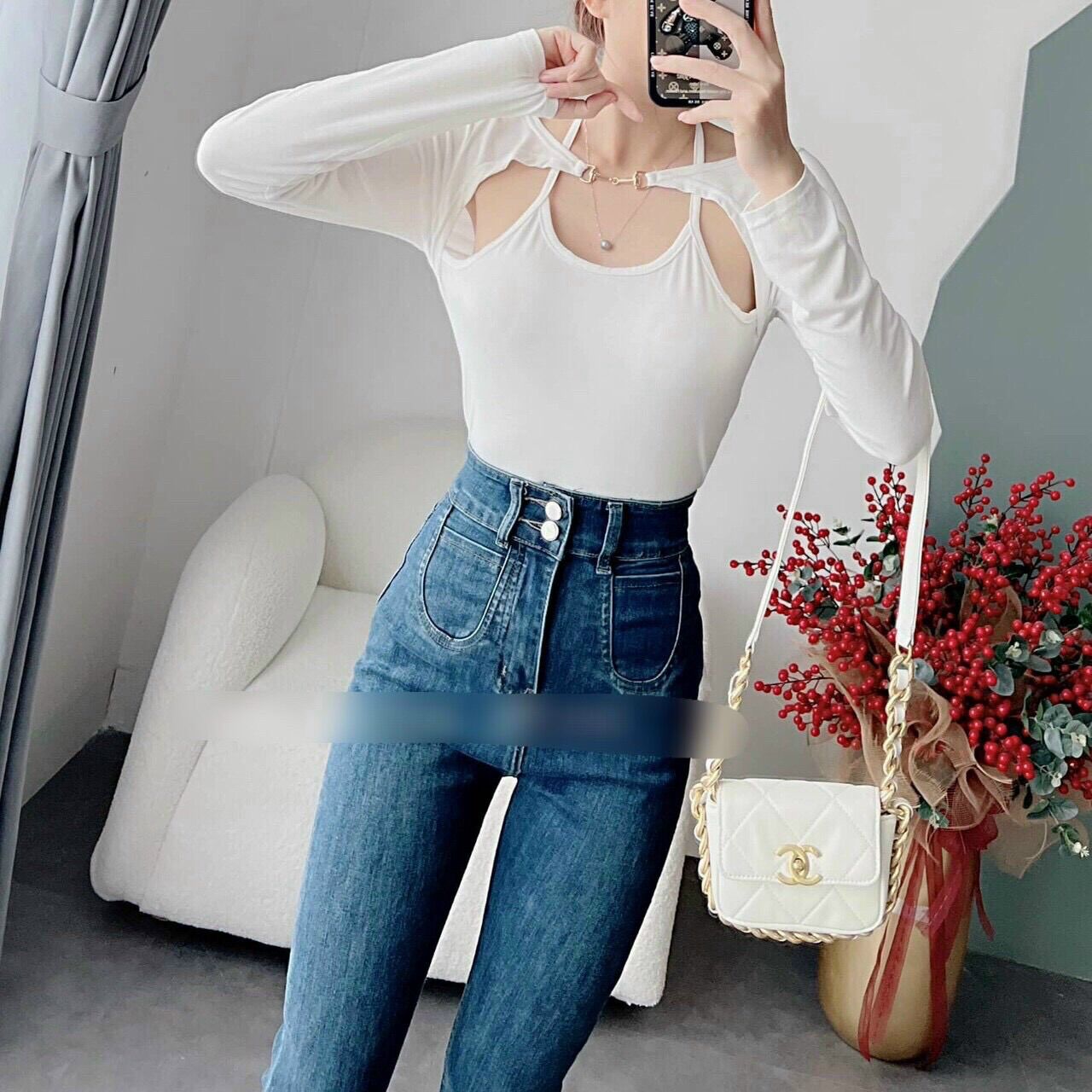 Áo kiểu hàng đẹp ảnh thật