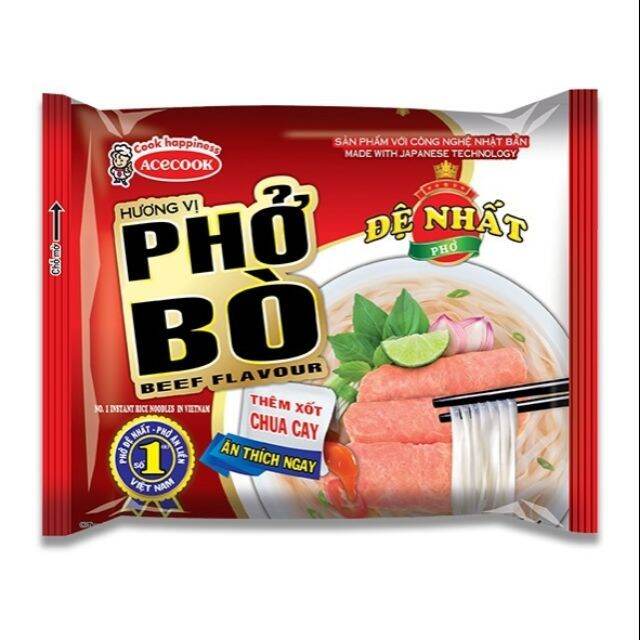 Đệ nhất Phở bò (Thùng 30 gói x 65gr)