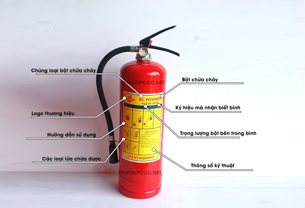 Bình bột chữa cháy MFZ4