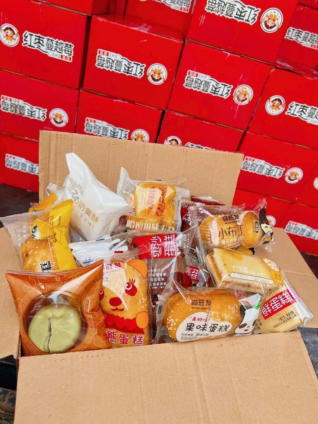 Bánh mix nhiều vị Đài Loan thùng 1 kg