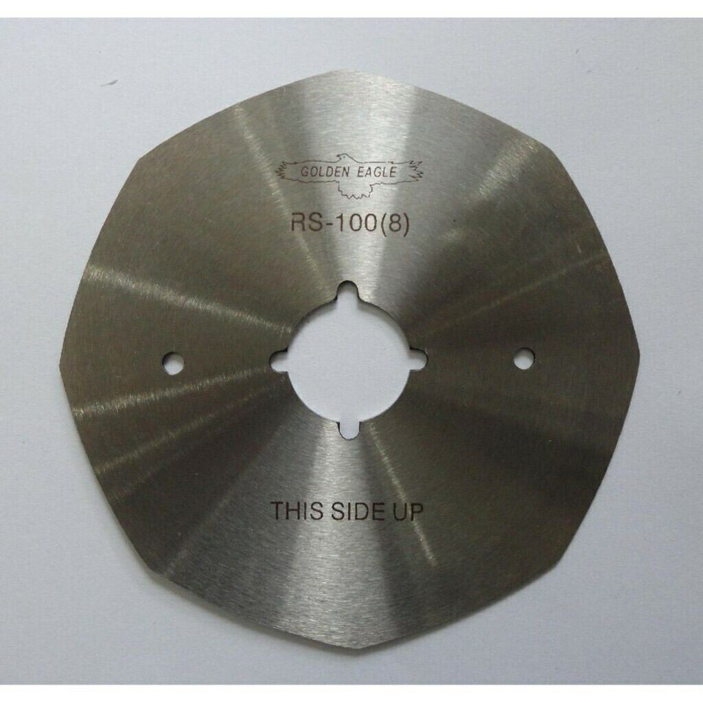 Lưỡi dao máy cắt vải YJ-100, hình lục giác, đường kính 100mm