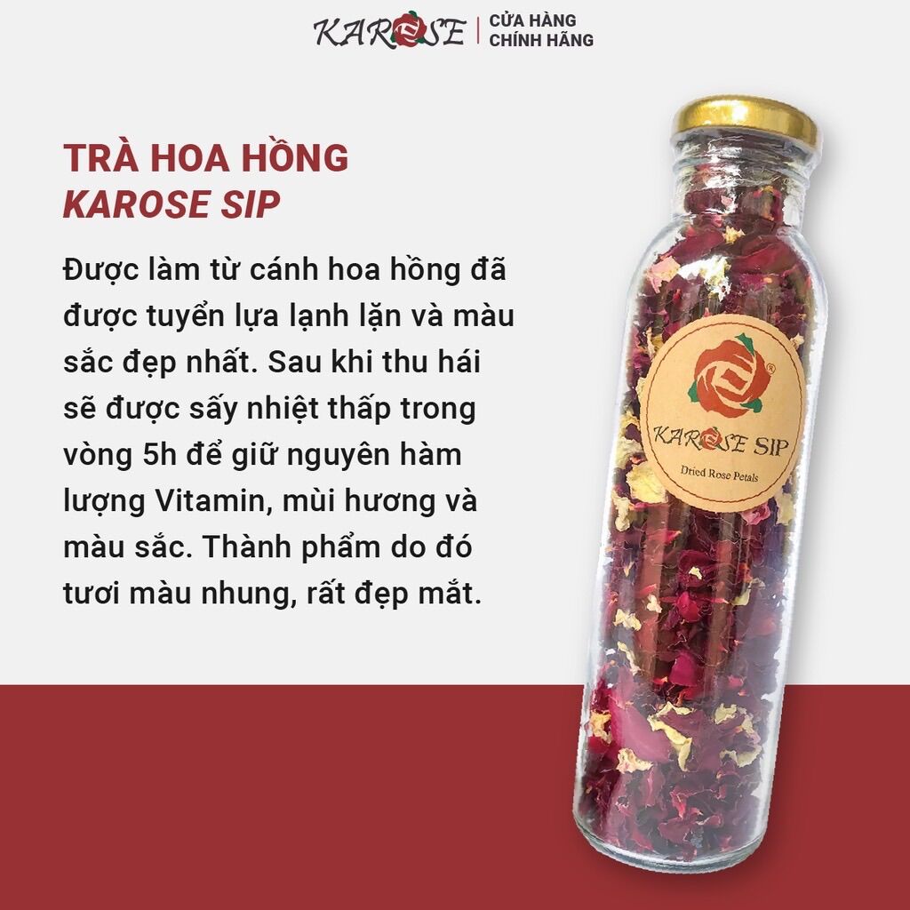 (DATE MỚI 15-16gr) Trà hoa hồng KAROSE SIP